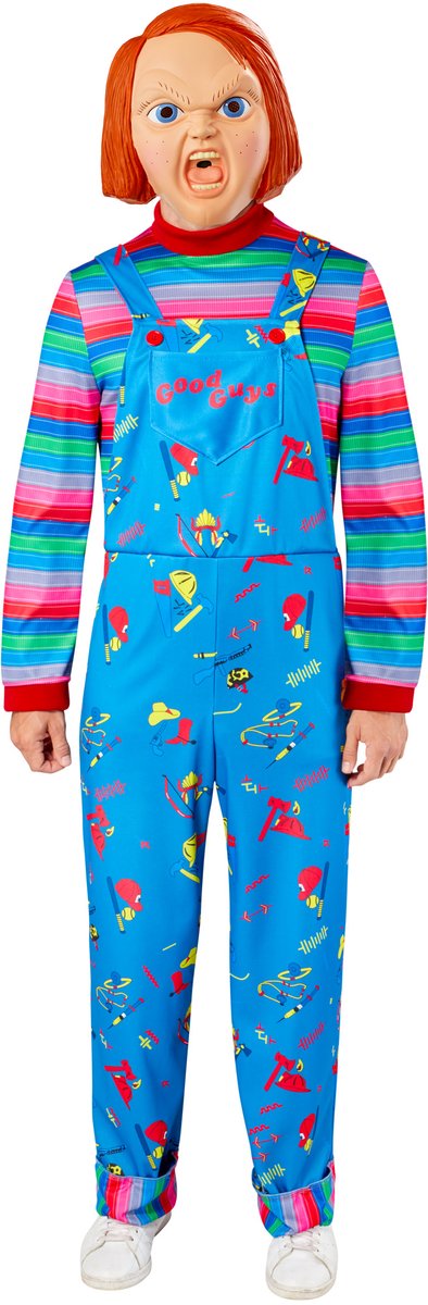 Rubiner chucky voksenkostume - - størrelse l