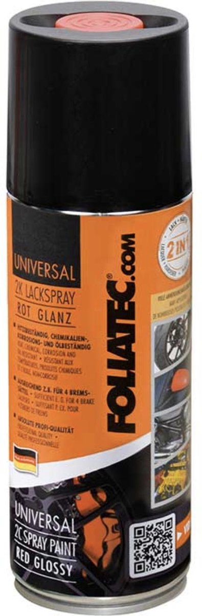 Foliatec universal 2c spraymaling - sort blank 1x400ml
