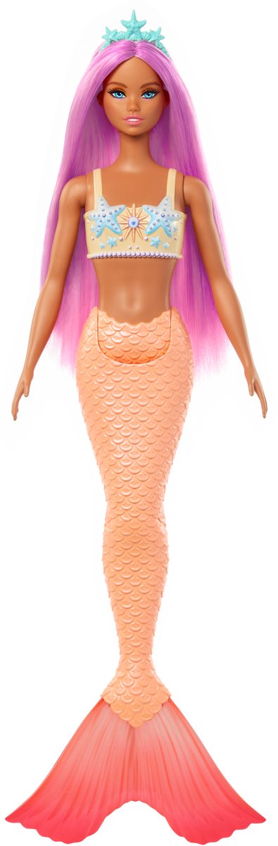 Barbie et strejf af magi - orange havfruehale - dukke