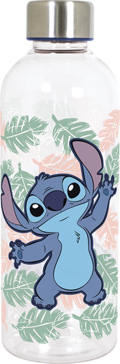 Stor lilo en stitch - hydroflaske - drikkeflaske drikkekop - plastik - 850ml