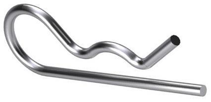Fjederlåseclips enkelt 2mm d11024 l=52mm | 10 stk
