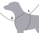 Trixie hund hårdere premium trekking aqua blå grå