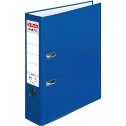 Ordner herlitz max.file protect a4 80 mm blauw 2-rings 1 stuk