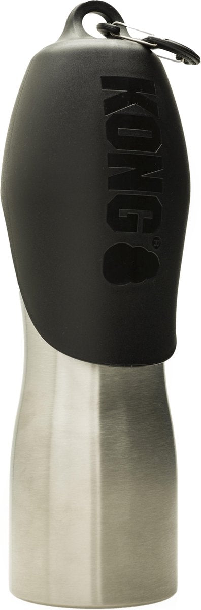 Kong h2o stainless steel water bottle black 0,75ltr
