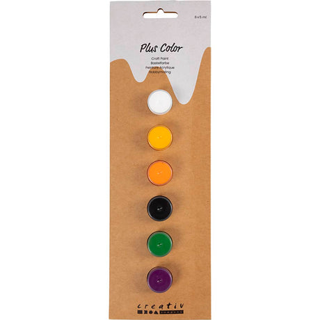 Creativ company plus farve akrylmaling halloween farver - 6x5ml.