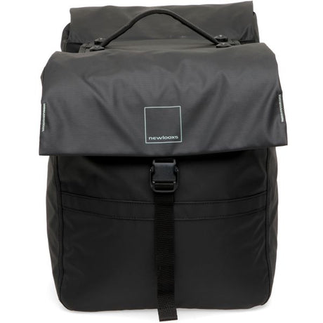 Burgers - new looxs new looxs ® leeds double mik 2.0 - dubbele fietstas – past op mik bagagedragers – gerecycled materiaal - geschikt voor elektrische fietsen – 38 liter - zwart