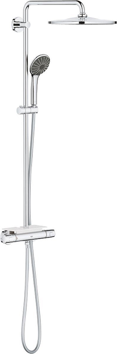Grohe vitalio joy 310 regnbruser - ø 31 cm - inklusive termostathane og hylde - med cooltouch teknologi - krom