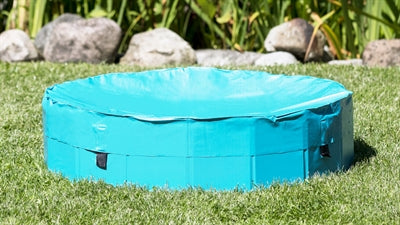 Trixie -dækning til hunde svømmende pool lyseblå