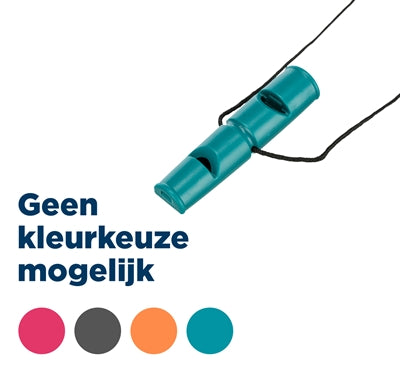 Trixie dobbeltfarvet plastik hundefløjte assorteret