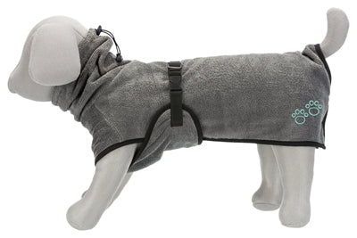 Trixie badekåbe hundefrotté grå