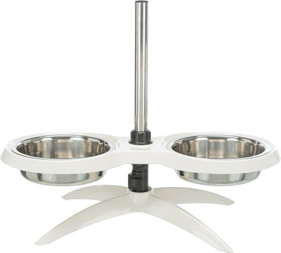 Trixie fodring standard hundebar melamin rustfrit stål hvid