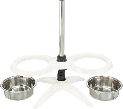 Trixie fodring standard hundebar melamin rustfrit stål hvid