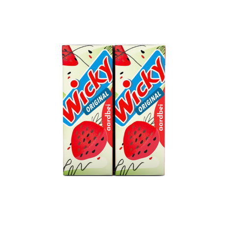 Wicky drink aardbei pakje 20cl (5x 6-pack)