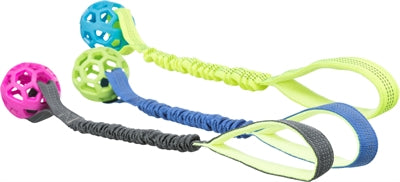 Trixie bungee tugger med bold assorteret