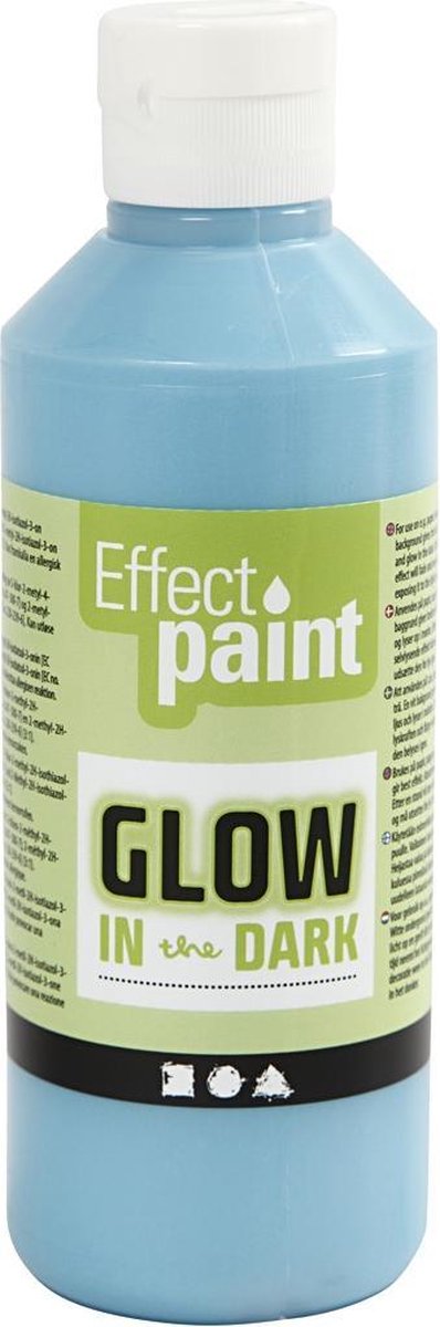 Creotime https: www.cchobby.nl glow-in-the-dark-fluorescent-light blue-250-ml-1-bottle