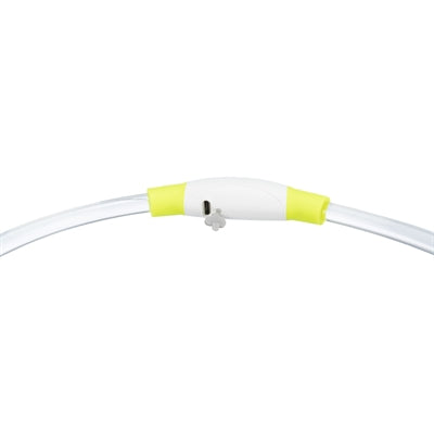 Trixie lysende krave USB flash lys genopladelig TPU grøn