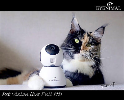 Eyenimal pet vision live HD-kamera med lydgenkendelse