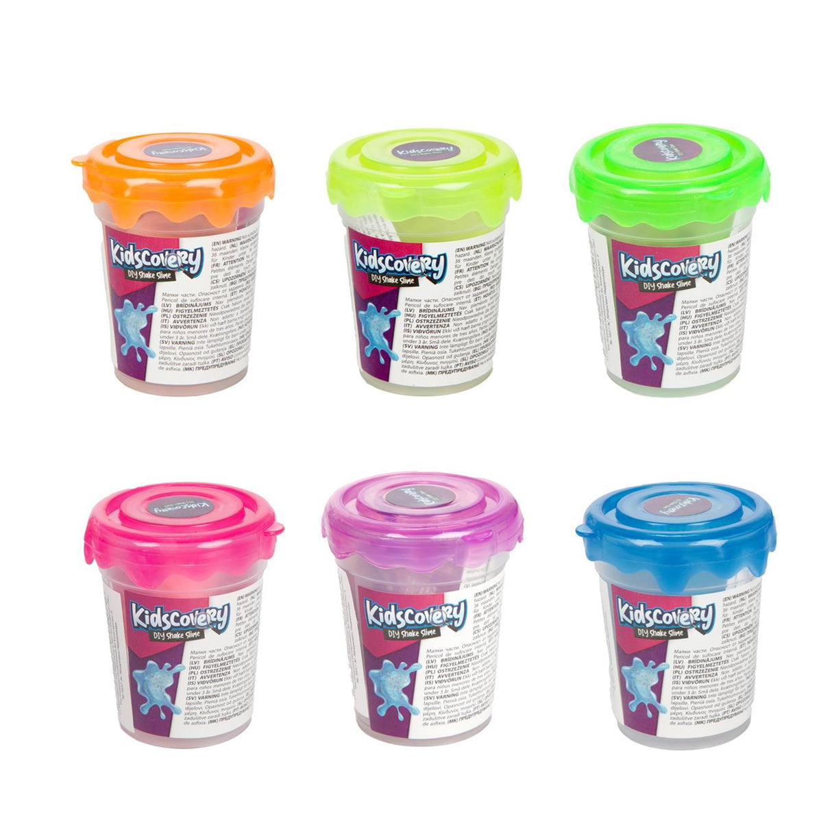 Toi-legetøj børnebetræk gør slime konfetti shake 6 assorteret