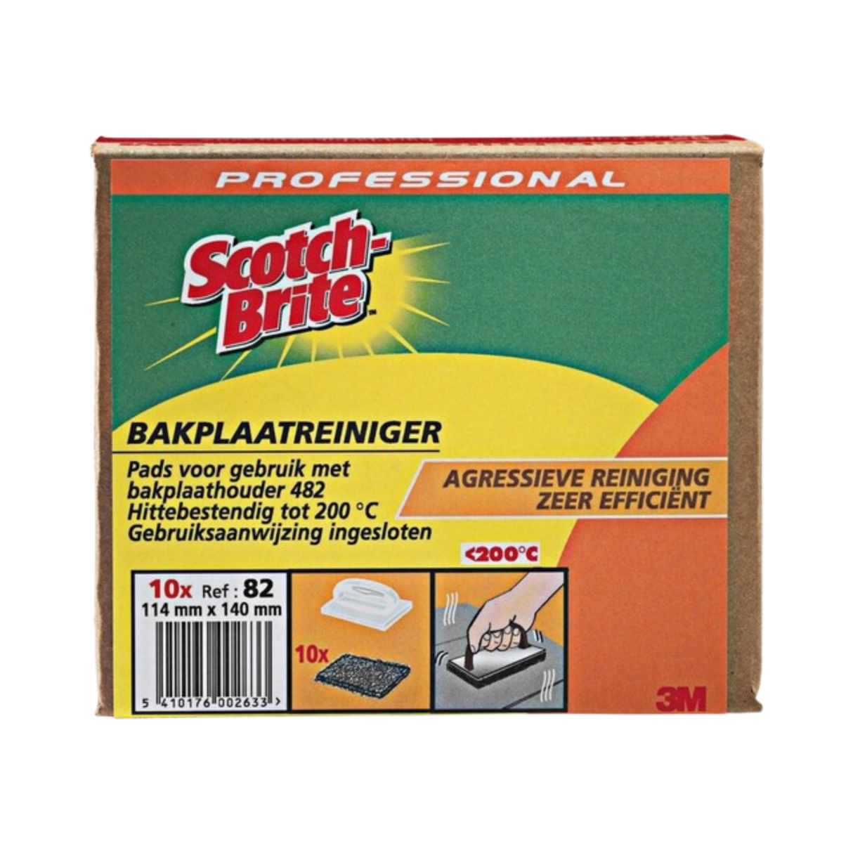 3m Scotch-Brite 82 bagepladerensere 114x140 mm (10 stk.)