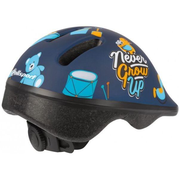 Polisport Kinderhelm Toys. Størrelse: XXS (44 48 cm), Farve: Blauww Mat