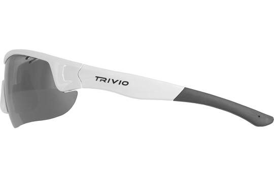 Trivio - cykelbriller vento nova hvid linse sort spejl