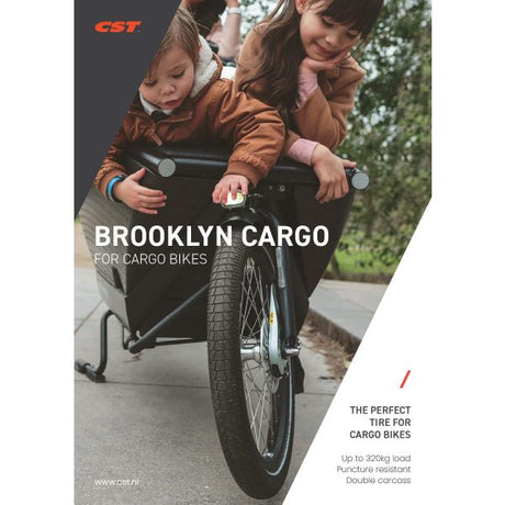 Cst ydre dæk brooklyn pro cargo 20 x 2,15 55-406 - sort med refleks