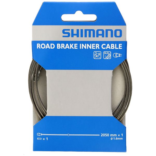 Shimano bremse inderkabel vej rustfri 2050 mm