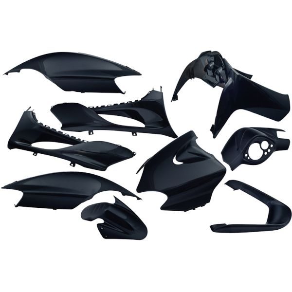Kantopbevaring 9 -piece til Yamaha Jog R MBK Machg - Metallic Black