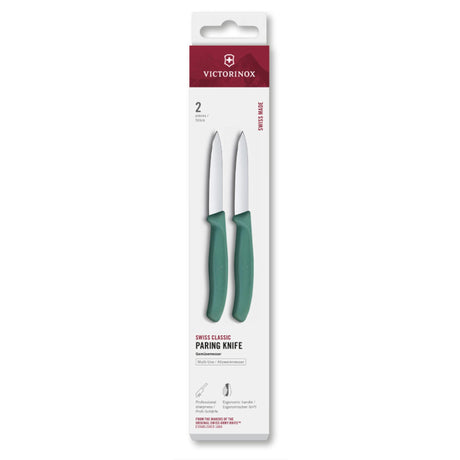 Victorinox skrællekniv 2stk grøn spids 8cm