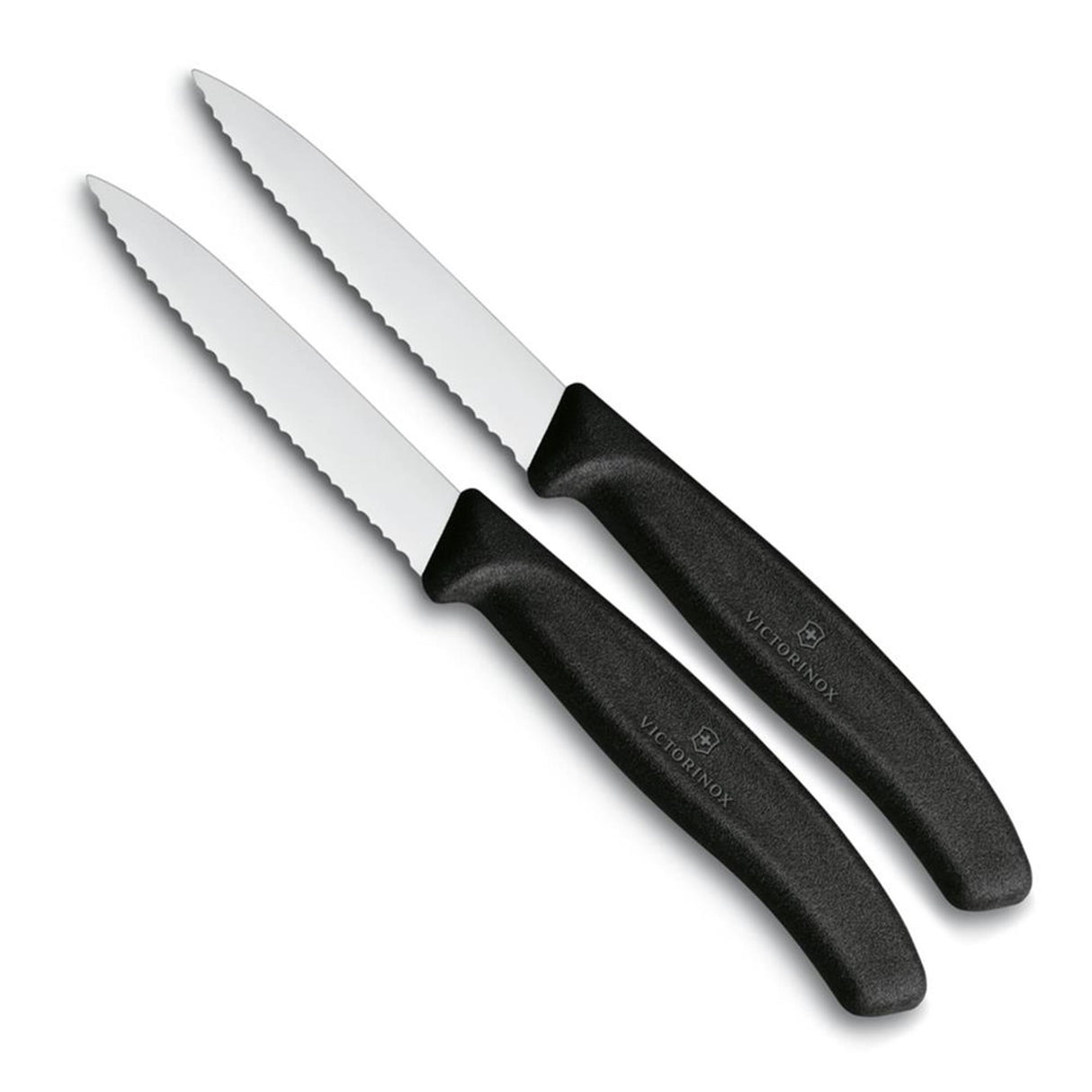 Victorinox skærekniv takket 2 stk sort