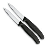 Victorinox skærekniv takket 2 stk sort
