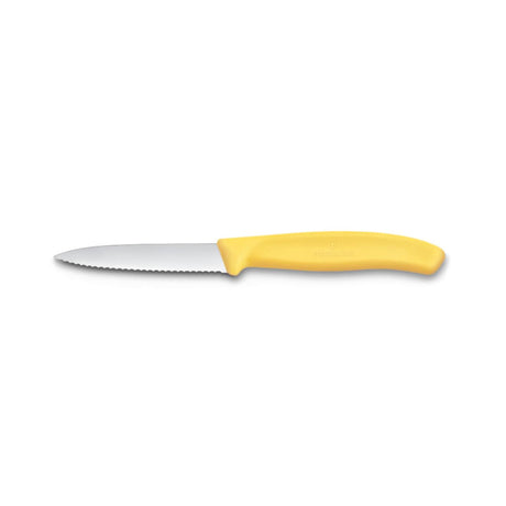 Victorinox skrællekniv gul takket spids 8cm