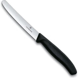 Victorinox bordtomatkniv med takket sort blad