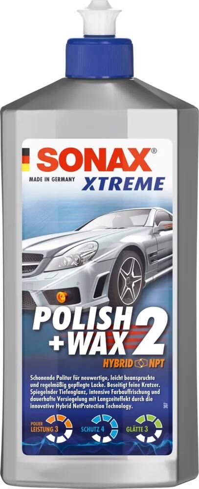 Sonax bil polish xtreme polish+wax 2 hybrid npt polish wax 2 nanopro xtreme 500 ml
