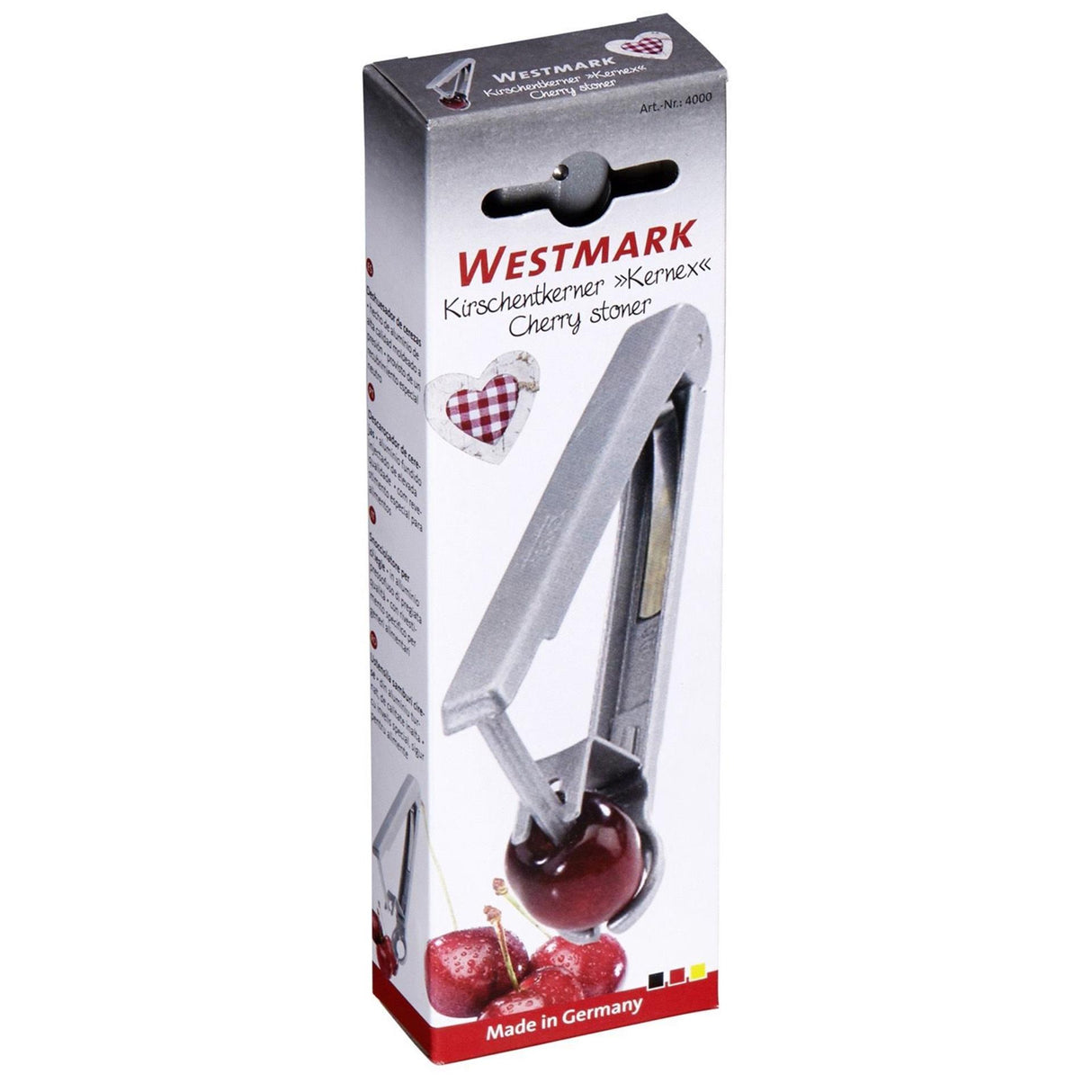 Westmark kirsebærpitter, længde: 14 cm, aluminium, Kernex, sølv, 40002260