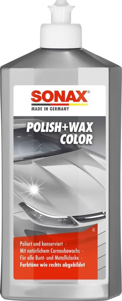 Sonax bil polish polish voks farve nanopro farve polish + voks sølvgrå