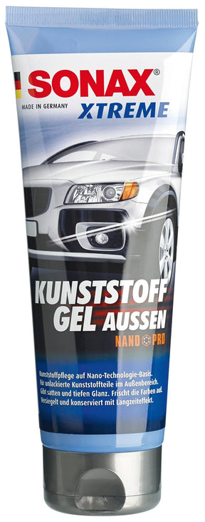 Sonax plast vedligeholdelsesprodukt xtreme plastic gel udvendigt nanopro xtreme plast gel udvendigt nano pro