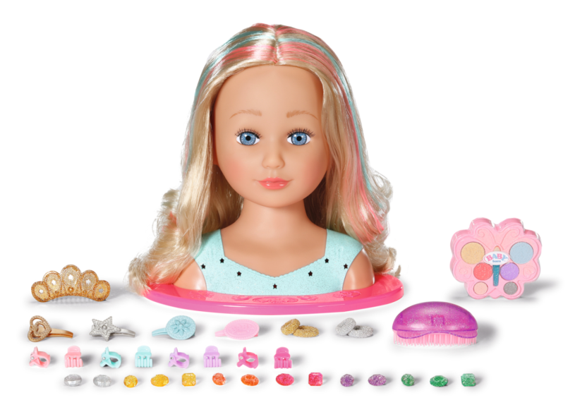 Zapf creation baby born styling make-up og hovedprinsesse - 27 cm