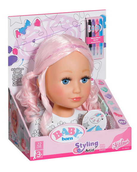 Baby født kreativt stylinghoved - hættehoved