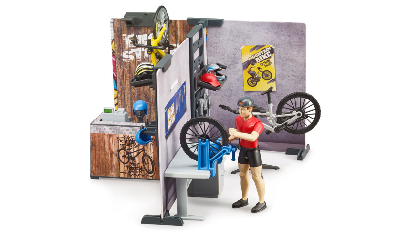 Bruder bworld cykelbutik legefigur (63120)