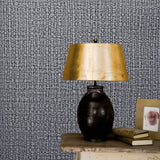 North Wall Wallpaper Vintage Deluxe Course stof ser mørkegrå ud