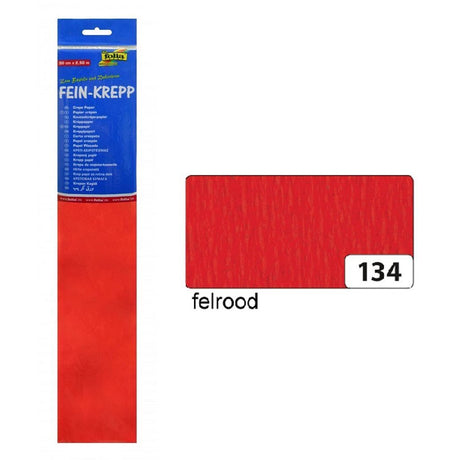 Folia fo-822134 crepepapir 50cmx2,5m krympe med 10 gange rød