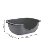 Rotho bella kattebakke antracit 190x395x560mm