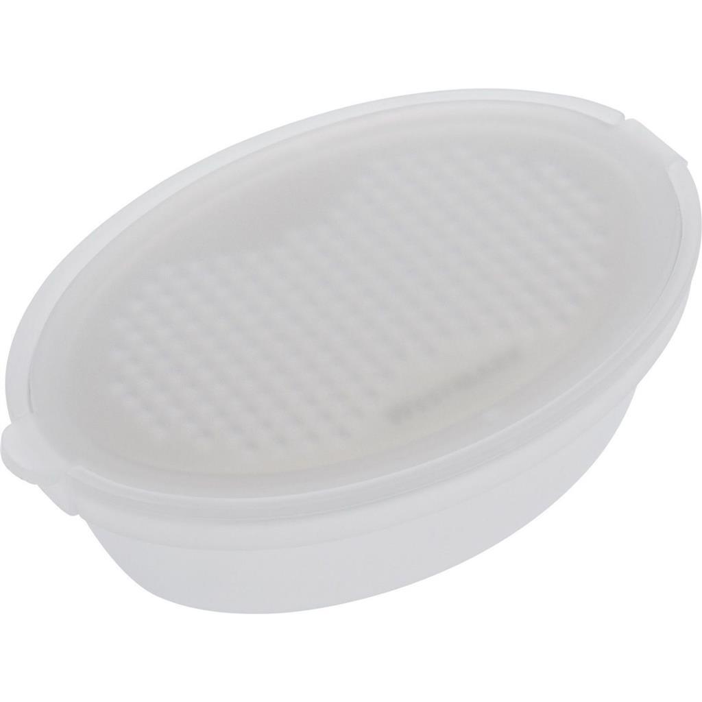 Westmark muskatnød rivejern med plast rustfri stålbakke 96x67x31mm