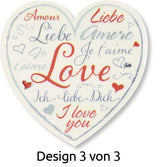 Avery av-56813 deco mærkat æske hjerter 3 designs