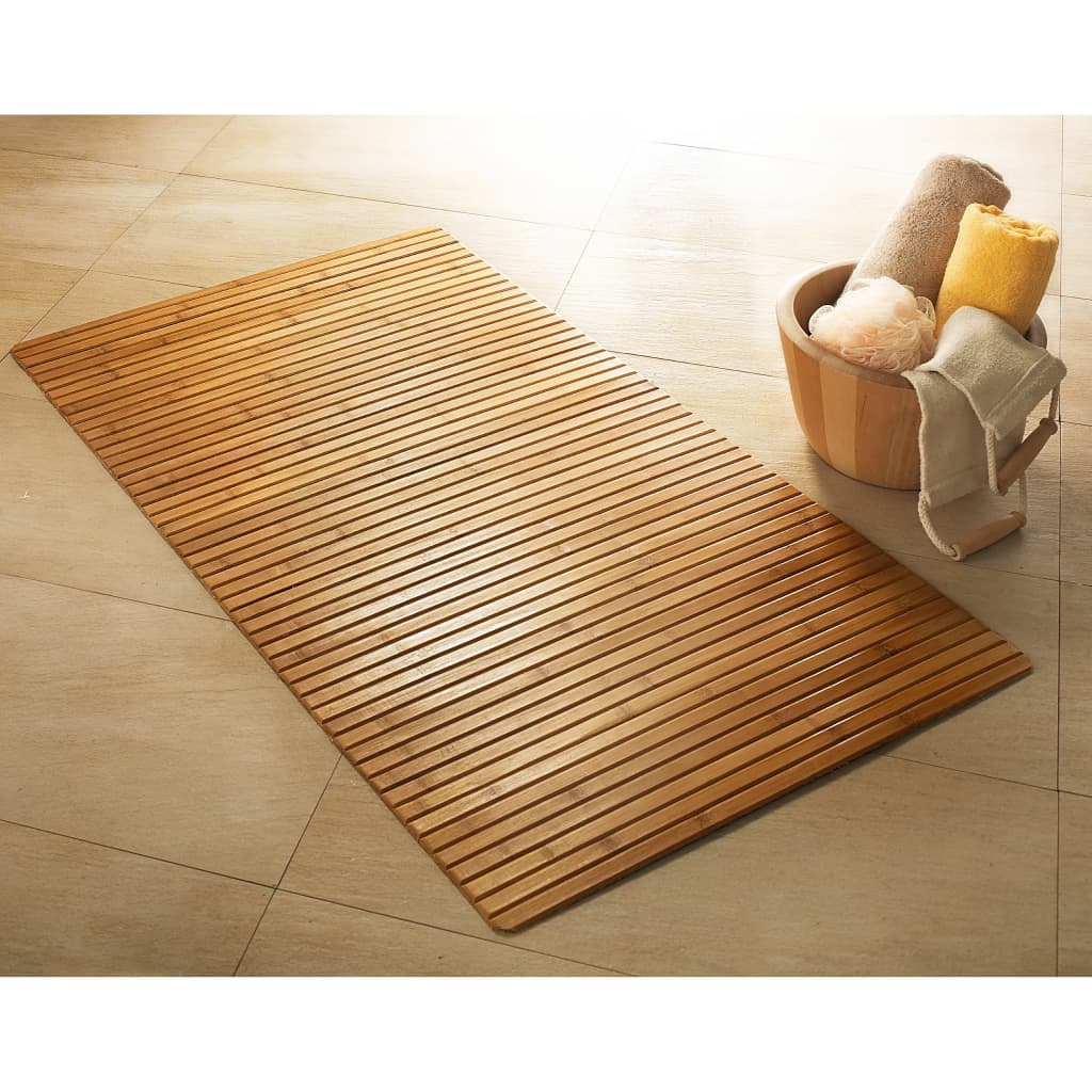 Lille Wolke Bath Mat Bambus 50x80 cm brun