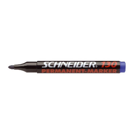 Schneider skriveredskaber schneider permanent tusch - maxx 130 - rund spids - skrivefarve blå - æske 10 stk.