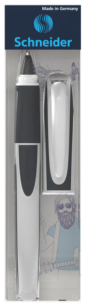 Schneider skriveredskaber schneider rollerball - ray - nib m - hvid grå – s-187849