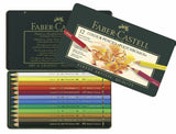 Faber Castell FC-110012 farveblyant polychromos 3,8 mm kernetykkelse æske med 12 stykker