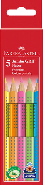 Faber Castell FC-110994 Farveblyant Jumbo Grip Case 5 farver